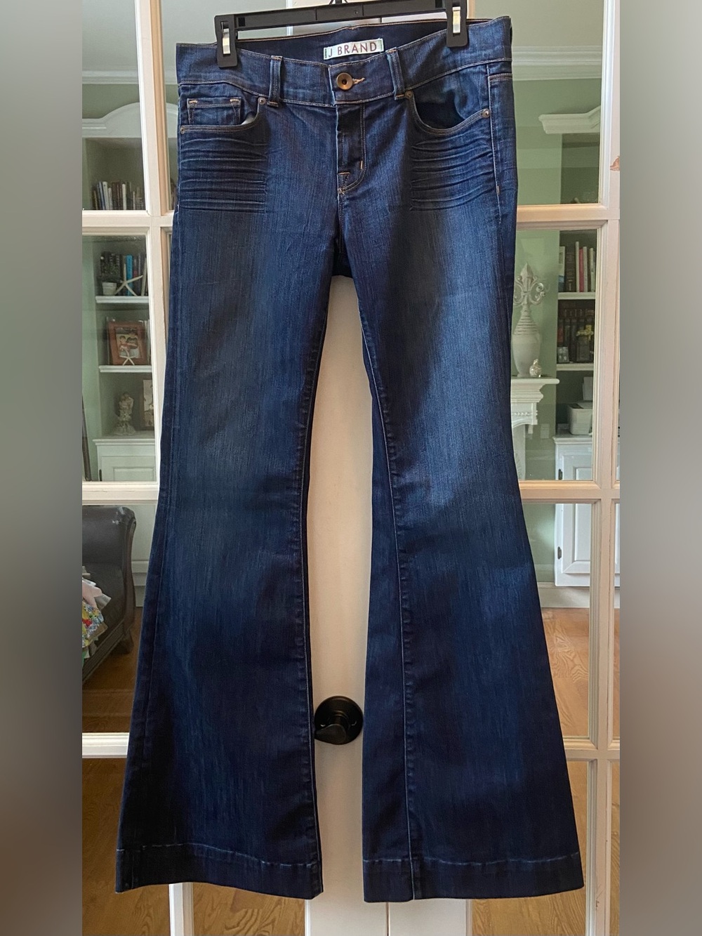 J Brand Dark Wash Lovestory Mid-Rise Flare Jeans Size 30